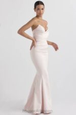 結婚式 House of CB フルール ブラッシュ サテン ストラップレス ガウン 0N8J1146 - Image 9