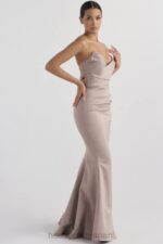 結婚式 House of CB フルール マッシュルーム サテン ストラップレス ガウン 0N8J1148 - Image 5