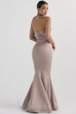 結婚式 House of CB フルール マッシュルーム サテン ストラップレス ガウン 0N8J1148 - Image 6