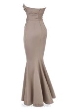 結婚式 House of CB フルール マッシュルーム サテン ストラップレス ガウン 0N8J1148 - Image 9