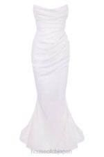 結婚式 House of CB esmee アイボリー ドレープ ストラップレス ブライダル ドレス - 限定版 0N8J1155 - Image 7