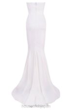 結婚式 House of CB esmee アイボリー ドレープ ストラップレス ブライダル ドレス - 限定版 0N8J1155 - Image 9