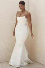 結婚式 House of CB ines アイボリー ストラップレス コルセット ブライダル ドレス - 限定版 0N8J1156 - Image 3