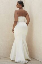 結婚式 House of CB ines アイボリー ストラップレス コルセット ブライダル ドレス - 限定版 0N8J1156 - Image 4