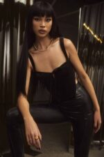 衣類 House of CB aayla ブラックベルベットカップコルセットトップ 0N8J99 - Image 2
