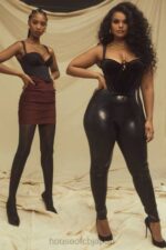 衣類 House of CB aayla ブラックベルベットカップコルセットトップ 0N8J99 - Image 11