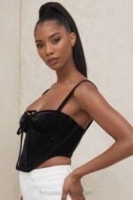 衣類 House of CB aayla ブラックベルベットカップコルセットトップ 0N8J99 - Image 21
