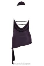 衣類 House of CB aida ナイトシェード アシンメトリー ラップネック ドレス 0N8J396 - Image 7
