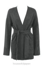 衣類 House of CB alaia チャコール カシミア ブレンド ベルテッド カーディガン 0N8J652 - Image 3