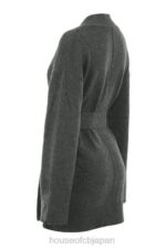 衣類 House of CB alaia チャコール カシミア ブレンド ベルテッド カーディガン 0N8J652 - Image 4