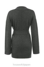 衣類 House of CB alaia チャコール カシミア ブレンド ベルテッド カーディガン 0N8J652 - Image 5