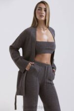 衣類 House of CB alaia チャコール カシミア ブレンド ベルテッド カーディガン 0N8J652 - Image 9