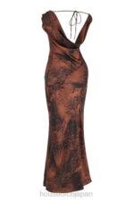 衣類 House of CB alaina アンティーク コッパー バイアス カット マキシ ドレス 0N8J373 - Image 11