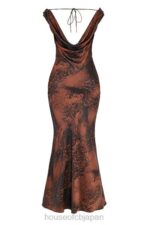 衣類 House of CB alaina アンティーク コッパー バイアス カット マキシ ドレス 0N8J373 - Image 3