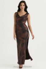 衣類 House of CB alaina アンティーク コッパー バイアス カット マキシ ドレス 0N8J373 - Image 5
