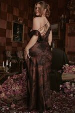衣類 House of CB alaina アンティーク コッパー バイアス カット マキシ ドレス 0N8J373 - Image 8