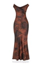 衣類 House of CB alaina アンティーク コッパー バイアス カット マキシ ドレス 0N8J373 - Image 10