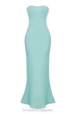 衣類 House of CB alette ジェイド サテン ストラップレス マキシ ドレス 0N8J408 - Image 8