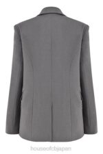 衣類 House of CB aline ダークグレー オーバーサイズ ブレザー 0N8J1040 - Image 8