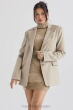 衣類 House of CB aline ミンク オーバーサイズ ブレザー 0N8J1034