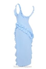 衣類 House of CB ariela ソフトブルーフリルマキシドレス 0N8J208 - Image 6