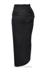 衣類 House of CB arla ブラック ドレープ シルク マキシ スカート 0N8J858 - Image 8