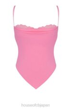 衣類 House of CB aurelia フレンチピンクのハンカチヘムトップ 0N8J670 - Image 4
