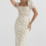 衣類 House of CB bellucci ガーデンプリント シャーリングサンドレス 0N8J425