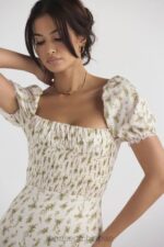 衣類 House of CB bellucci ガーデンプリント シャーリングサンドレス 0N8J425 - Image 4