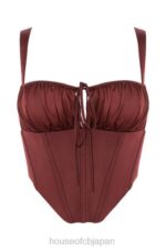 衣類 House of CB betsy レーズンサテン クロップドコルセット 0N8J98 - Image 4
