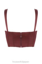 衣類 House of CB betsy レーズンサテン クロップドコルセット 0N8J98 - Image 6