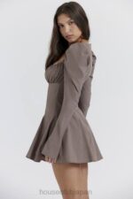 衣類 House of CB carlina モカ長袖ミニドレス 0N8J207 - Image 15