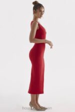 衣類 House of CB cece レッドローズプランジマキシドレス 0N8J303 - Image 12
