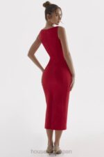 衣類 House of CB cece レッドローズプランジマキシドレス 0N8J303 - Image 14