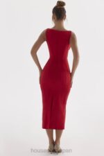 衣類 House of CB cece レッドローズプランジマキシドレス 0N8J303 - Image 15