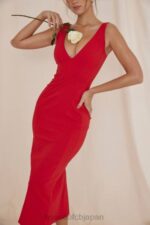 衣類 House of CB cece レッドローズプランジマキシドレス 0N8J303 - Image 3