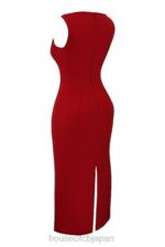 衣類 House of CB cece レッドローズプランジマキシドレス 0N8J303 - Image 6