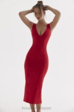 衣類 House of CB cece レッドローズプランジマキシドレス 0N8J303 - Image 9