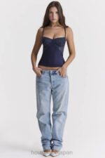 衣類 House of CB cecilie ネイビーサテン＆レースキャミトップ 0N8J680 - Image 10