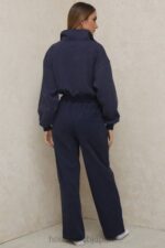 衣類 House of CB dina ネイビー ストレートレッグ スウェット パンツ 0N8J1001 - Image 6