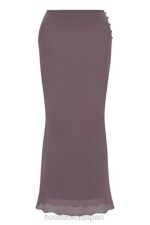 衣類 House of CB dyana ダークモーブ バイアスカット マキシ スカート 0N8J904 - Image 6