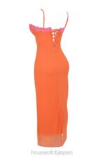 衣類 House of CB アイザ フレイム オレンジ マキシドレス 0N8J192 - Image 9