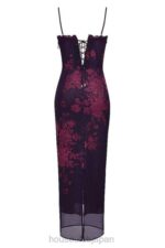 衣類 House of CB アイザグレープフラワープリントマキシドレス 0N8J329 - Image 9