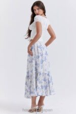 衣類 House of CB アイタナ ブループリント ミディスカート 0N8J864 - Image 6