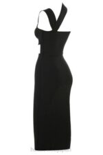衣類 House of CB アイナ ブラック カットアウト バンデージ ミディドレス 0N8J593 - Image 8