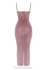 衣類 House of CB アザレア ソフトピンク ベルベット ミディドレス 0N8J296 - Image 7