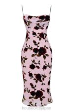 衣類 House of CB アズラ ピンク devore ミディドレス 0N8J302 - Image 8
