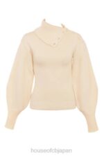 衣類 House of CB アデリータ クリーム カシミア ブレンド セーター 0N8J655 - Image 4