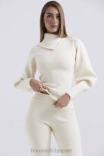 衣類 House of CB アデリータ クリーム カシミア ブレンド セーター 0N8J655 - Image 7