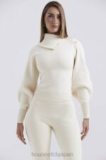 衣類 House of CB アデリータ クリーム カシミア ブレンド セーター 0N8J655 - Image 8